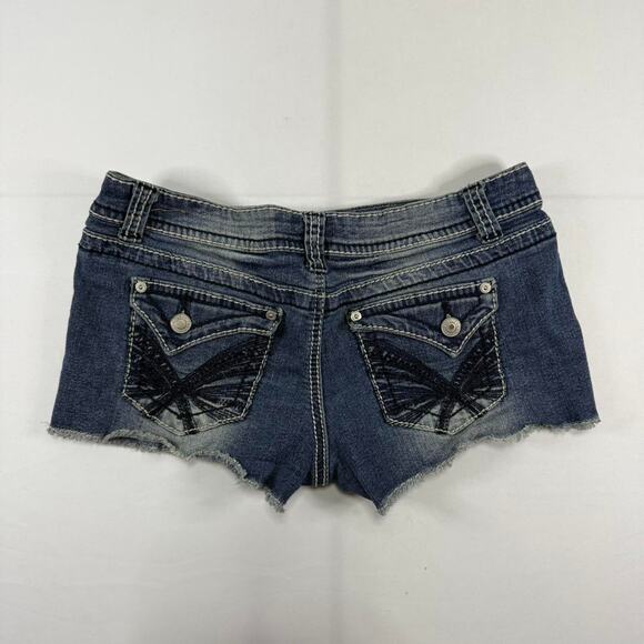Rue 21 Vintage Low Rise Micro Shorts Size 7/8 - Picture 2 of 4